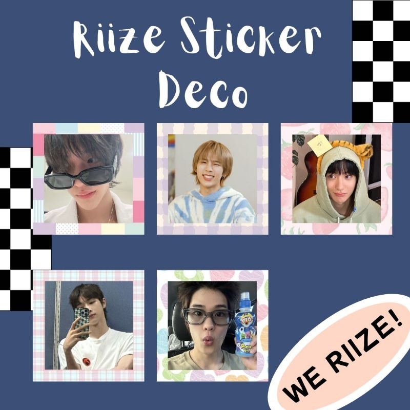 

RIIZE STICKER DECO || SUNGCHAN SHOTARO EUNSEOK WONBIN SOHEE SEUNGHAN ANTON || JOURNALLING AESTHETIC KOREAN MAIL KPOP GLOSSY