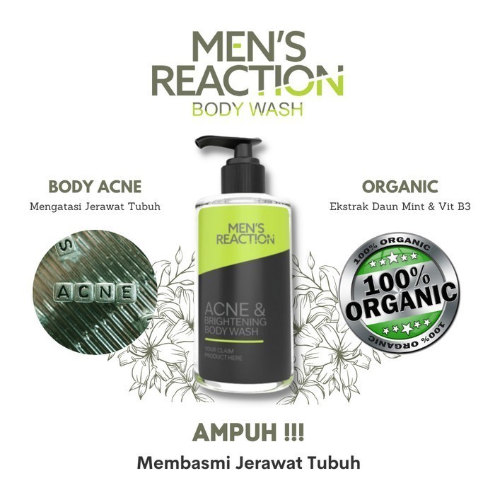 MENS REACTION BODYWASH ACNE BRIGHTENING