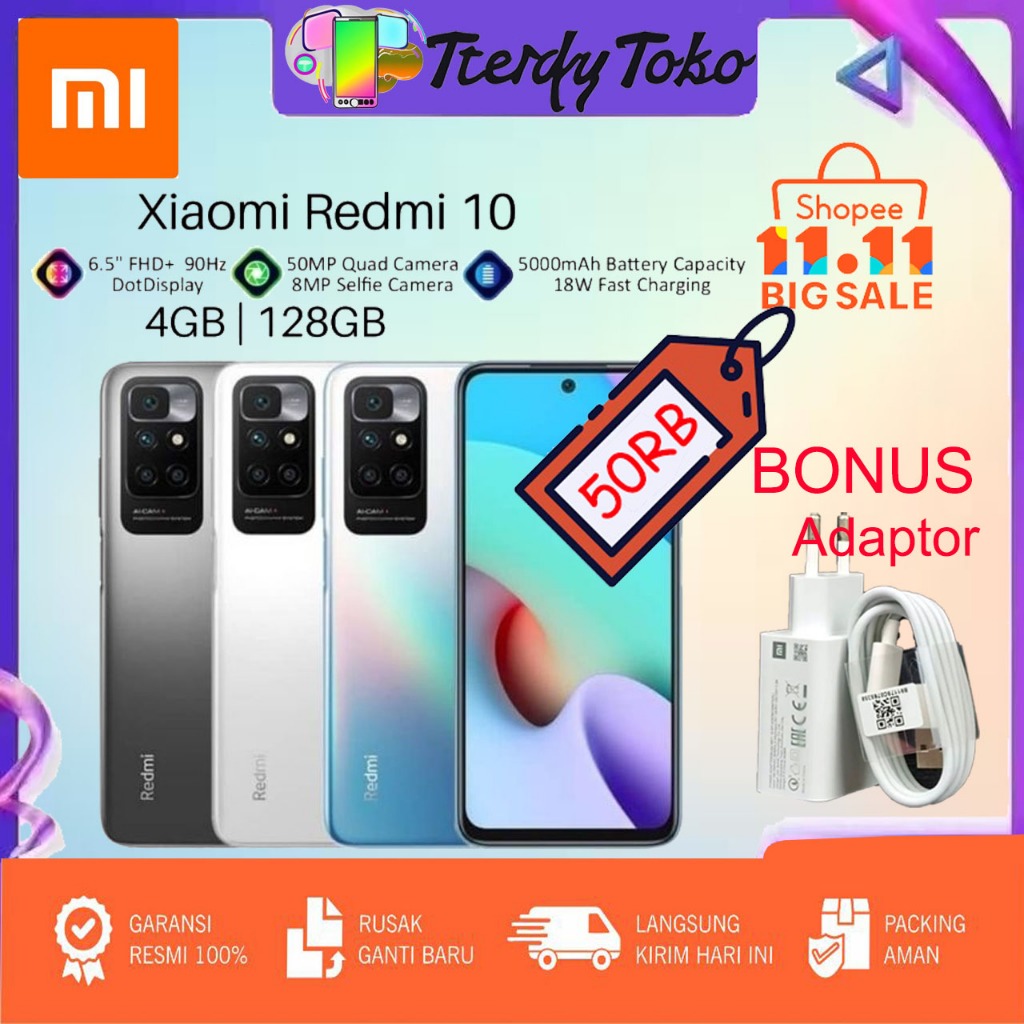 XIAOMI Redmi 10 4GB+64GB & Redmi 10 6GB+128GB (Original Xiaomi Msia)