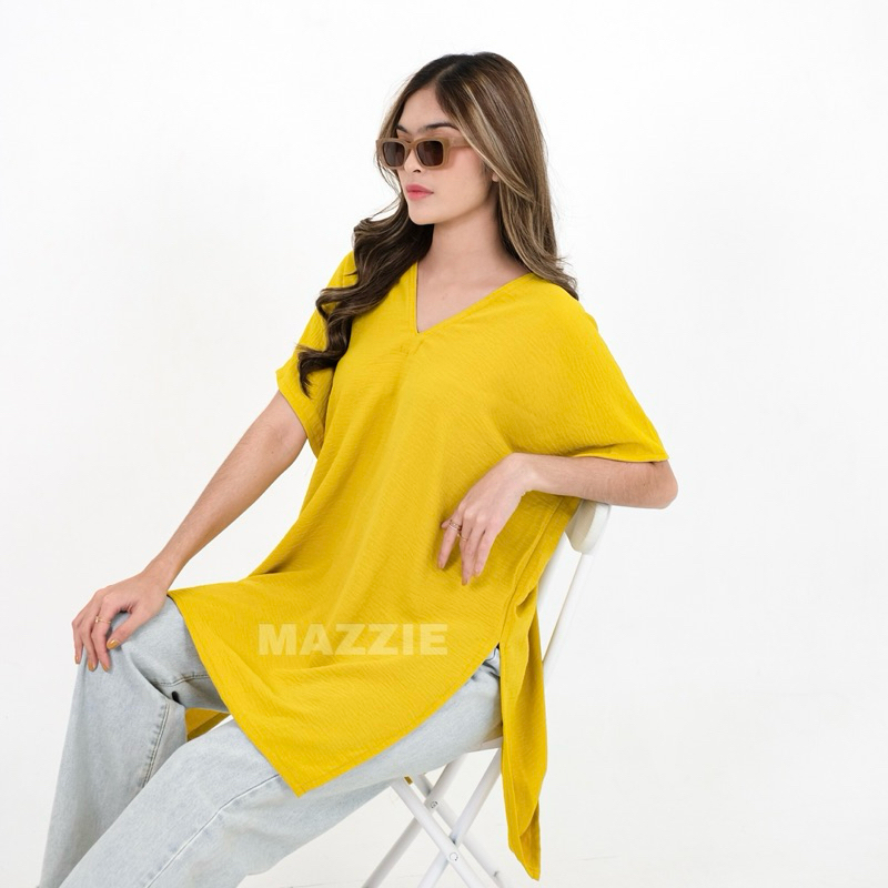 Baju Nagita Long Square Oversize Crinkle Airflow
