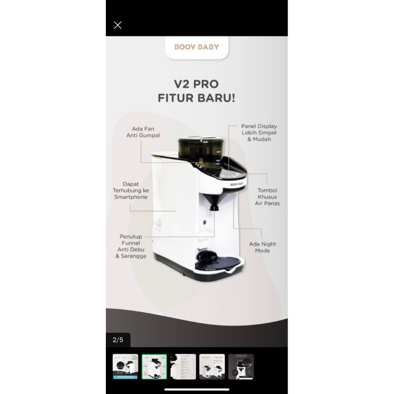 BOOV BABY V2- PRELOVED BOOV BABY FORMULA MILK MAKER MESIN PEMBUAT SUSU