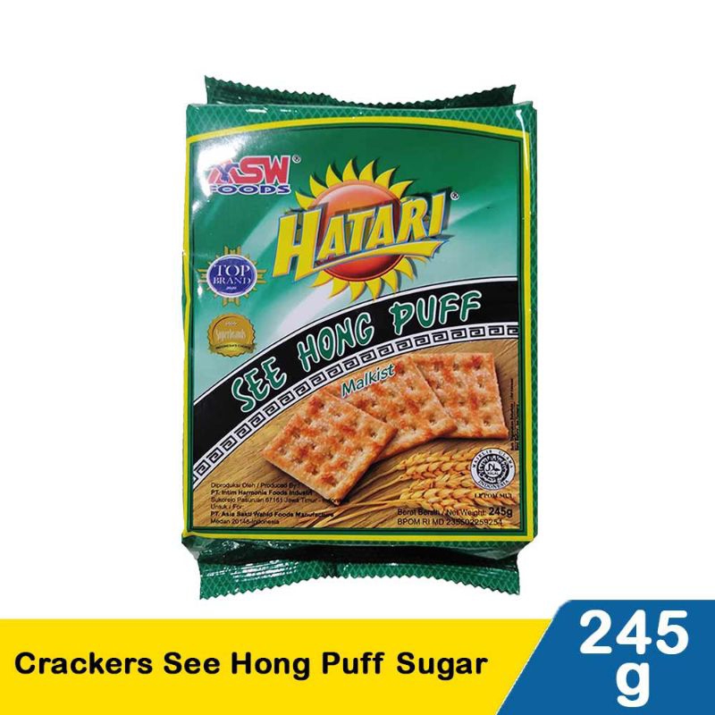 

Hatari Crackers See Hong Puff Sugar 245G