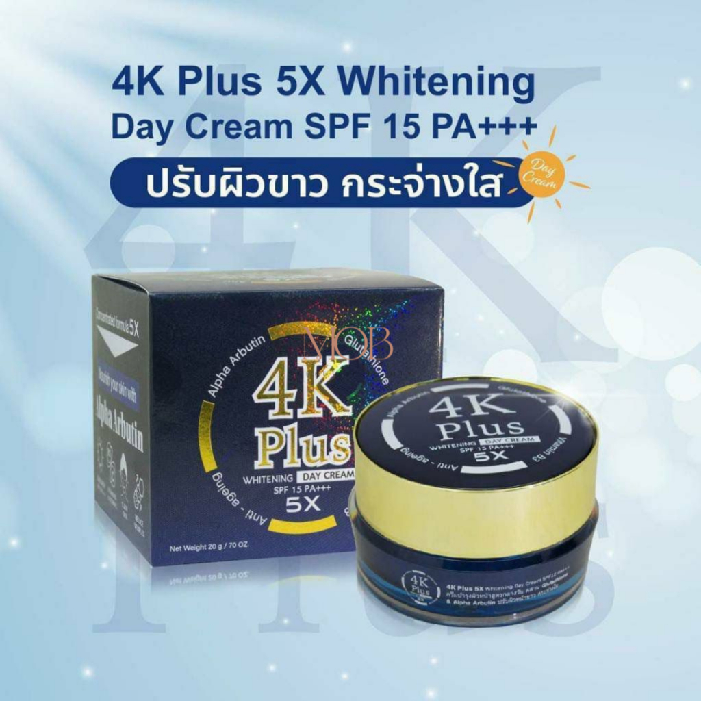 4K Plus Whitening Night Cream original Thailand bukan lokal
