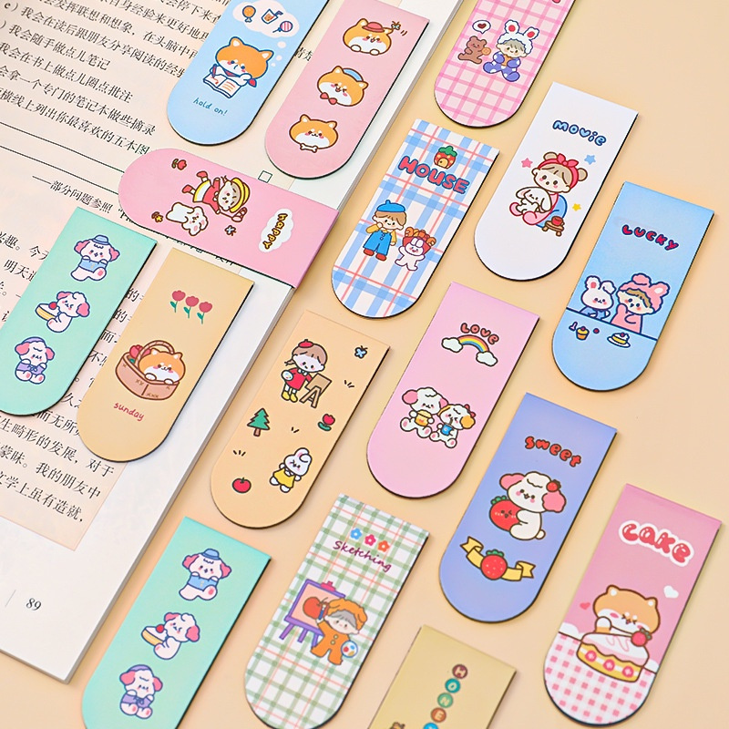 

Stationery Bookmark Pembatas Buku Tulis Catatan Harian Sticky Note Magnetik
