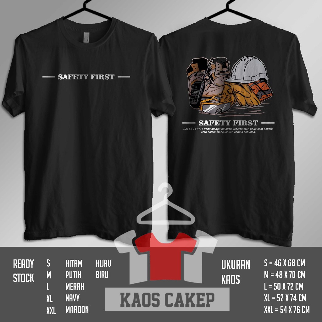 Kaos Perlengkapan SAFETY FIRST DB Baju Distro