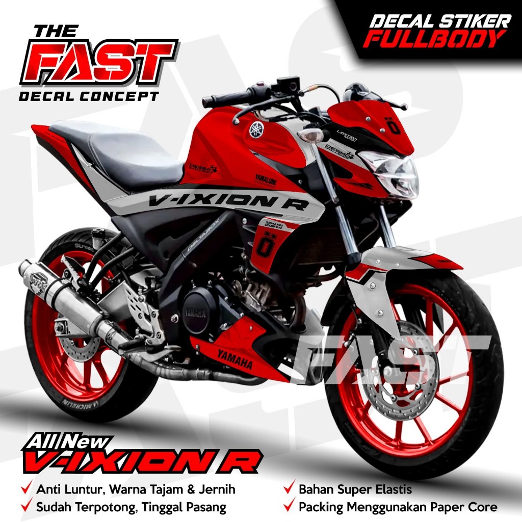 Decal Vixion R Full Body Stiker Vixion R Full Body Striping Vixion R Variasi Full Body Decal Hologra