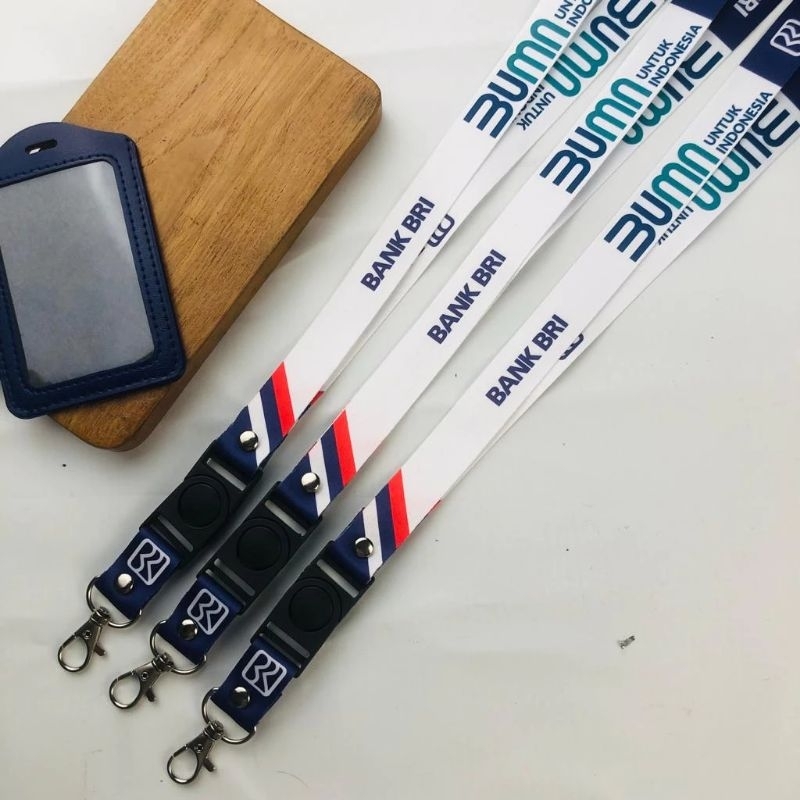 

TALI ID CARD BUMN BRI/LANYARD PRINTING 2 SISI