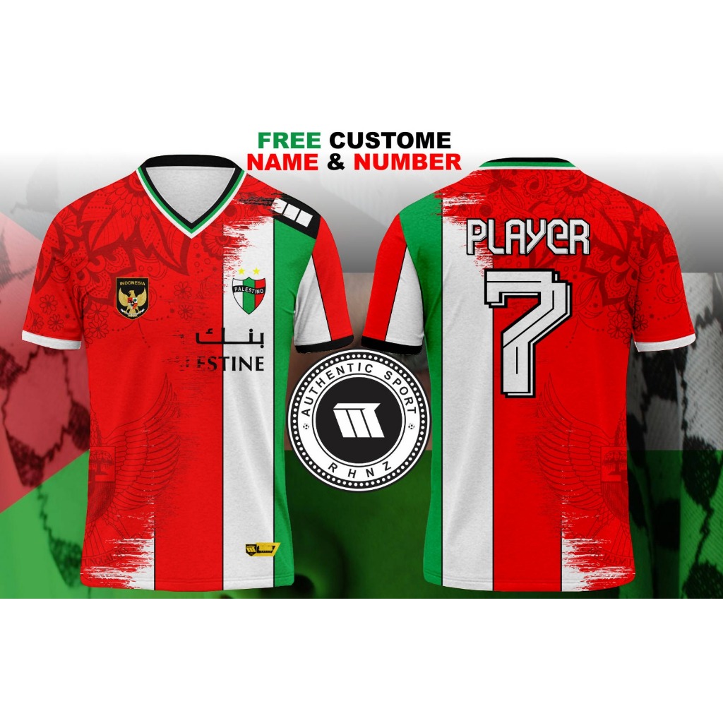 JERSEY PALESTINA X INDONESIA 2023 PREMIUM/KAOS SAVE PALESTINAXINDONESIA TERBARU/BAJU PALESTINA INDON