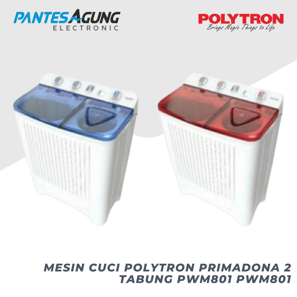 Mesin Cuci Polytron Primadona 2 tabung pwm801 pwm801