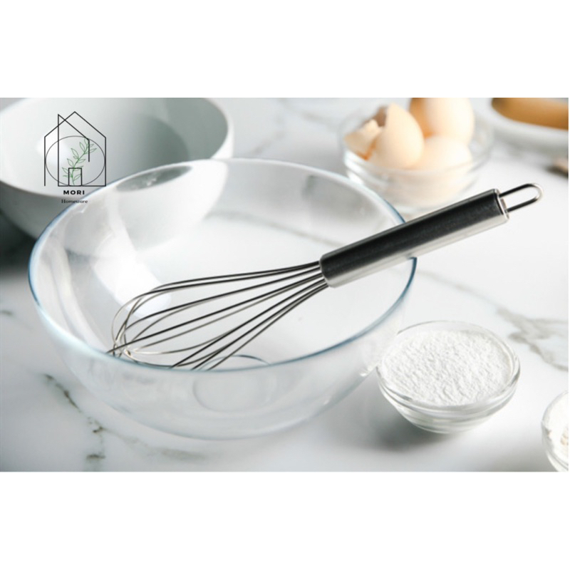 Morihomeware- Koro balloon whisk pengocok kue stainless kokoh awet, pengocok telur adonan kue martab