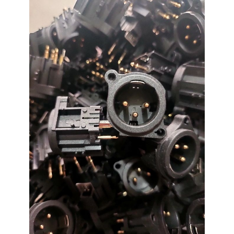 socket XLR male Built up ( pvc ) socket cannon model BU