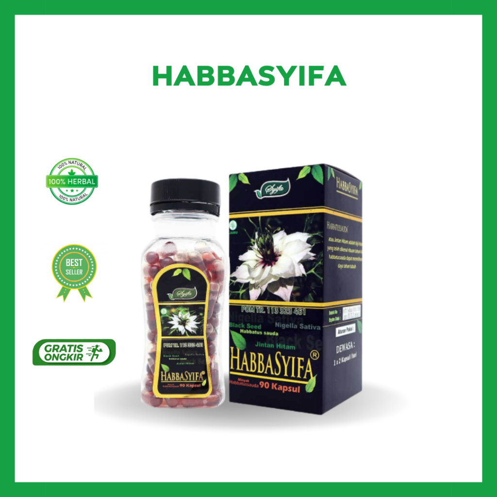 Habbasyifa Jintan Hitam - Minyak Habbatussauda Jinten Hitam (Kapsul Oil)