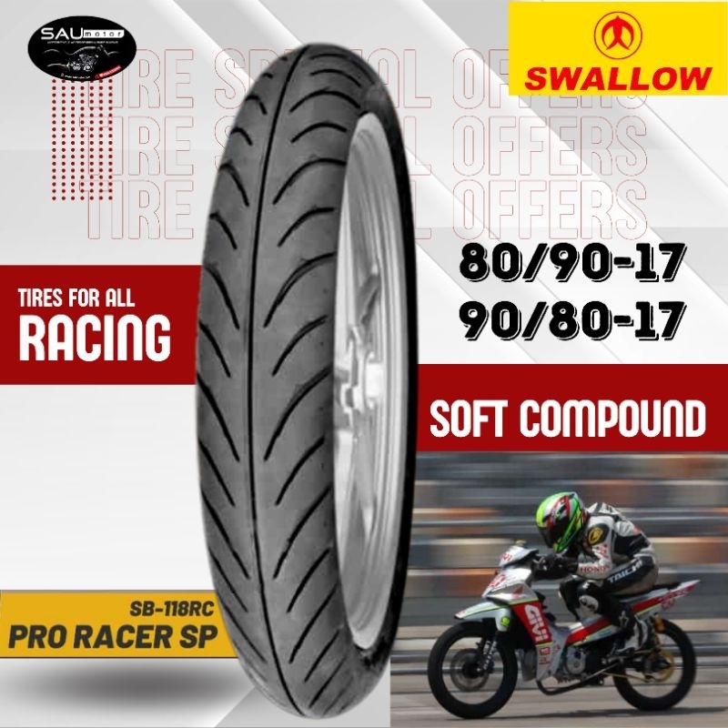 Saumotor Ban Racing Pro Racer Sb 118 Soft Compound 80/90-17 90/80-17 Ban Jupiter Z Tubles