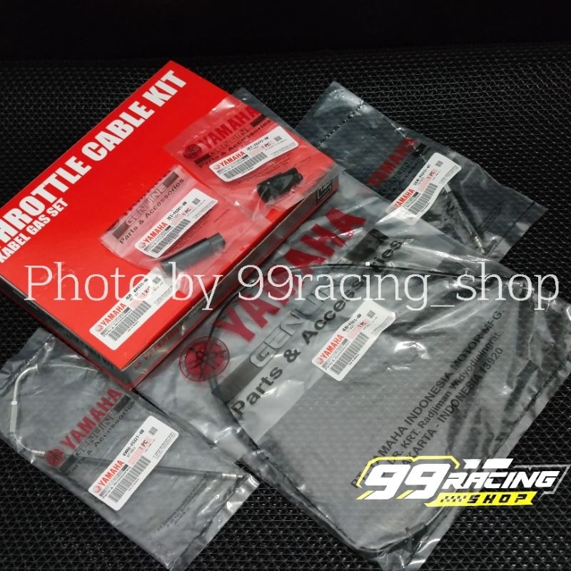 Throttle Cable Kit - Kabel Gas Set Kabel Pompa Oli Samping Yamaha F1ZR FIZR F1Z FIZ R Original YGP 4