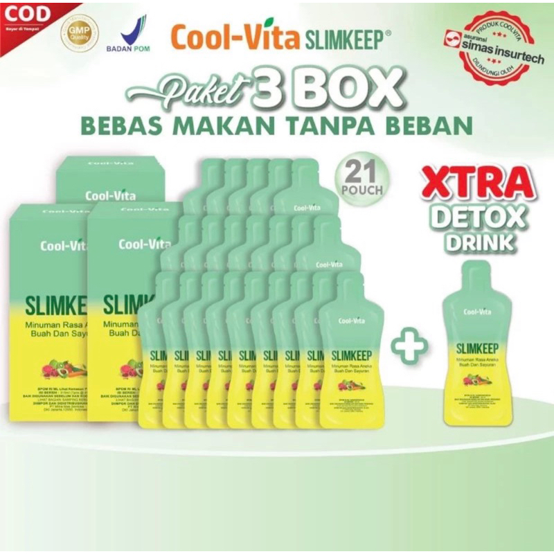 Coolvita Detox Drink 3 Box Free 1 Pouch