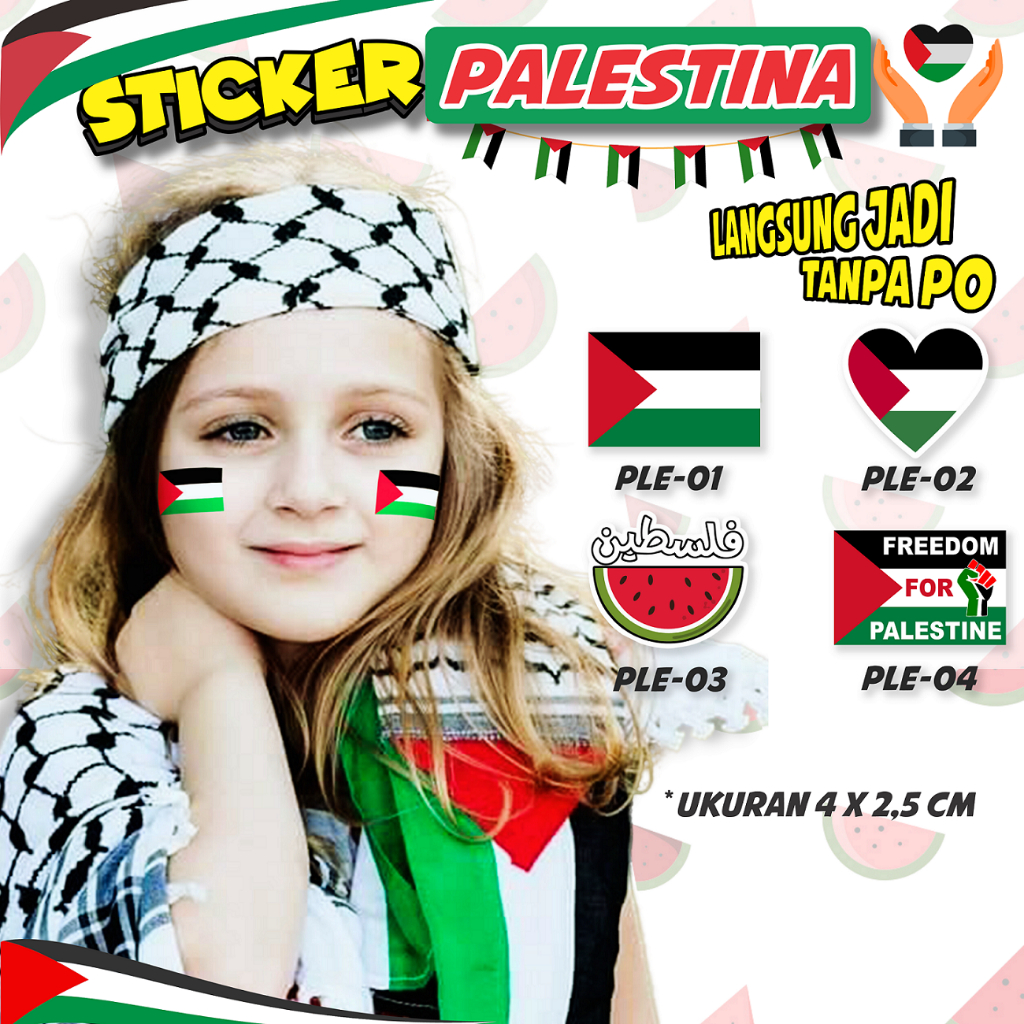 

Stiker Pipi PALESTINA Bendera / Sticker Save Palestine / Sticker Semangka Palestina