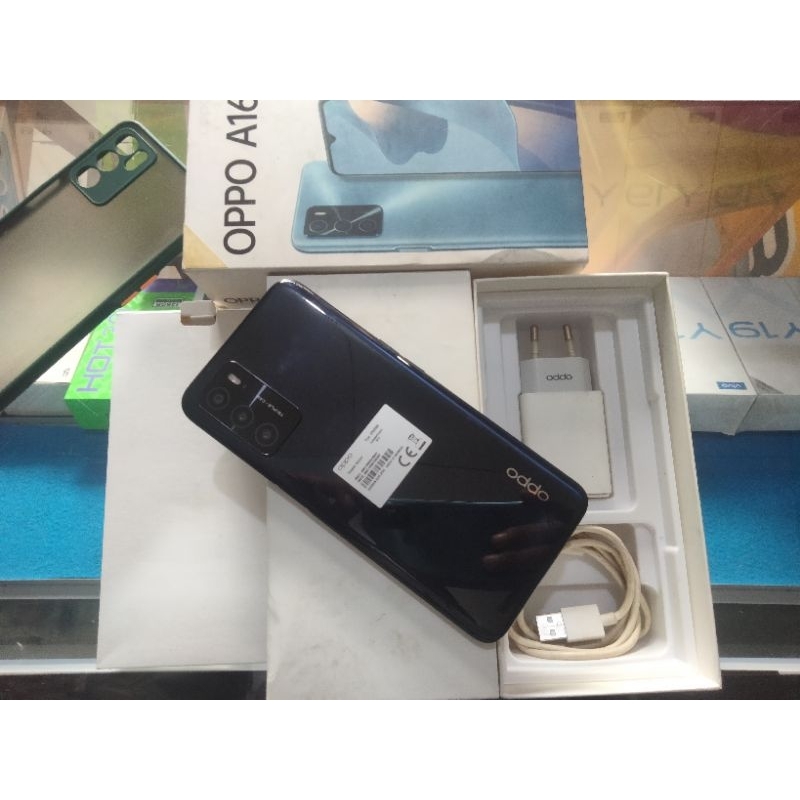 OPPO A16 RAM 3/32 FULLSET ORIGINAL SECOND BEKAS