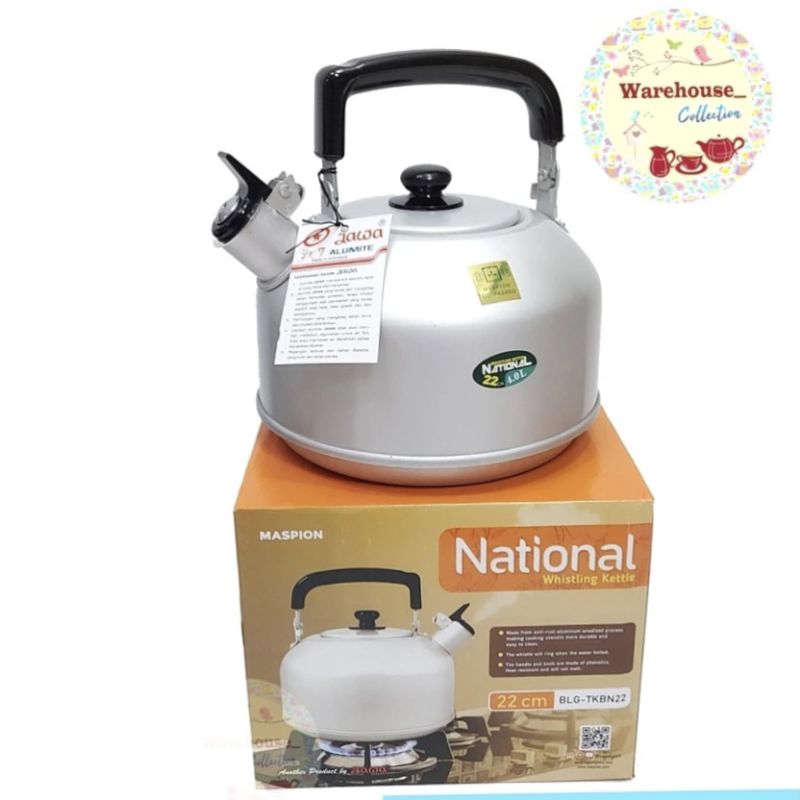 teko bunyi 20cm national,22cm,24cm, teko jawa,teko whistling kettle
