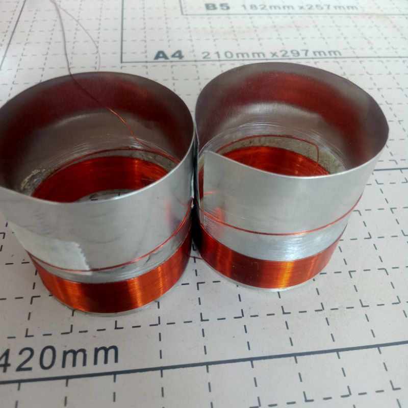Voice Coil / Spul / Spol / Spul In Out Ukuran 38,5 mm Koker Almunium