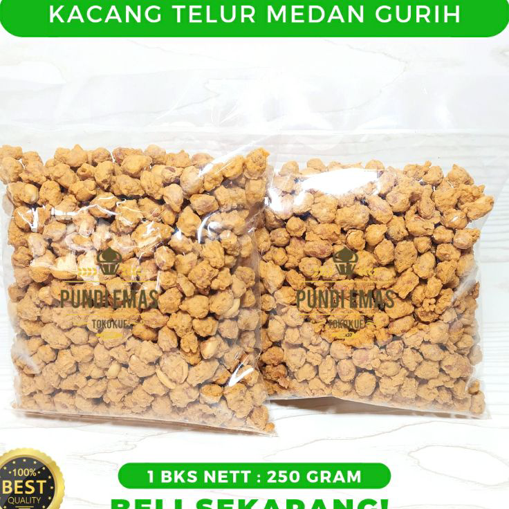 

Realpct Kacang Telor 250Gr / Kacang Telur Medan Manis / Medan Gurih / Kacang Tepung / Kiloan / Kacang Bandung