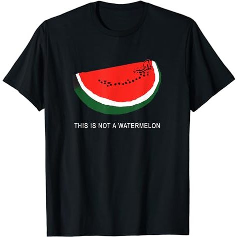 Baju Kaos Watermelon, 'This is Not a Watermelon' Palestine Collection T-Shirt