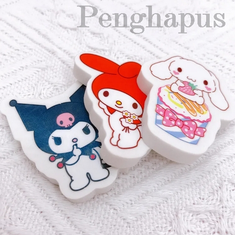 

PENGHAPUS SANRIO ERASER KUROMI CINNAMOROLL MELODY SETIP Pensil Lucu