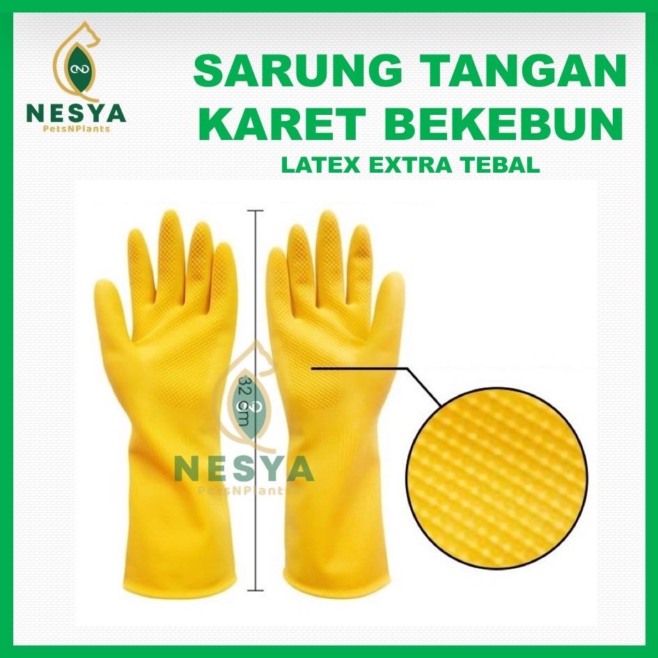 Sarung Tangan Latex Untuk Berkebun Bahan Tebal Sarung Tangan Karet