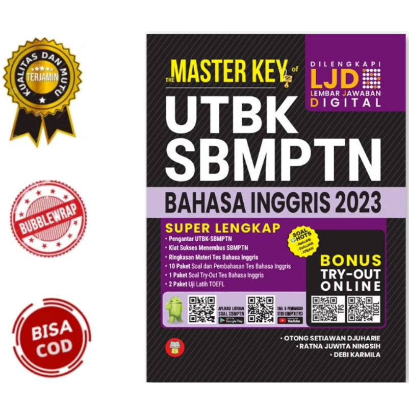 Buku The Master Key of UTBK SBMPTN Bahasa Inggris 2023