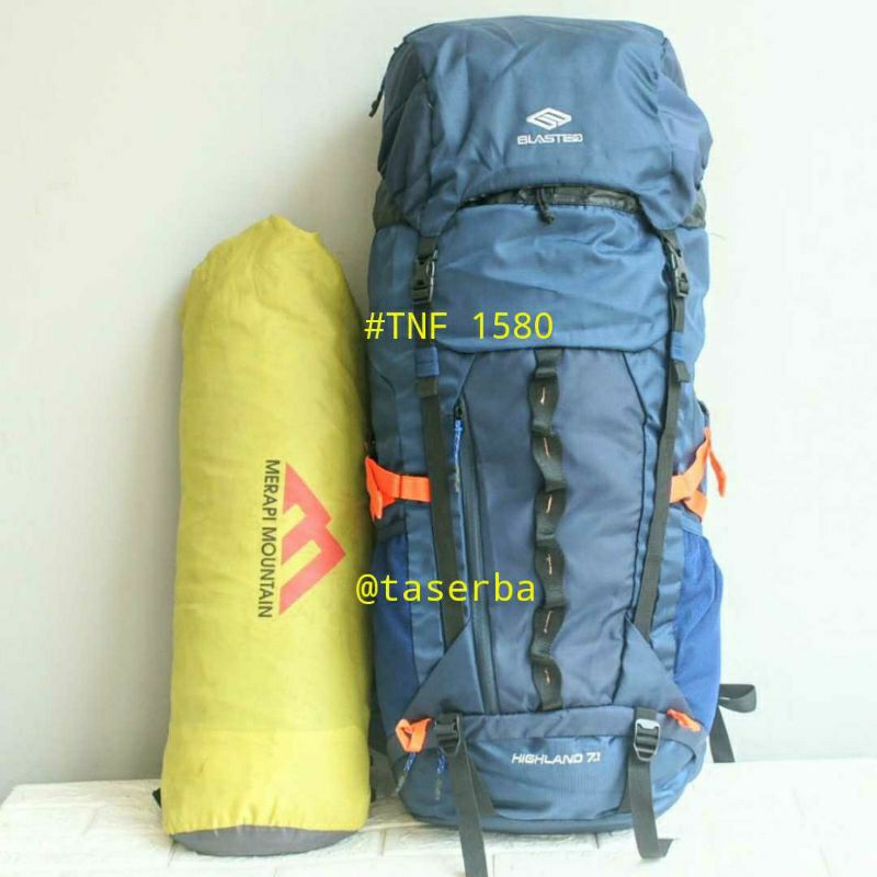 Carrier Camping Tas Gunung 70 L Liter Kemcer Blasted BL 1580 Cariel Original