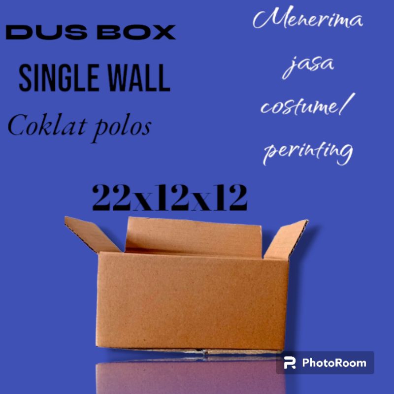 

Box dus bahan coklat packaging 22x12x12