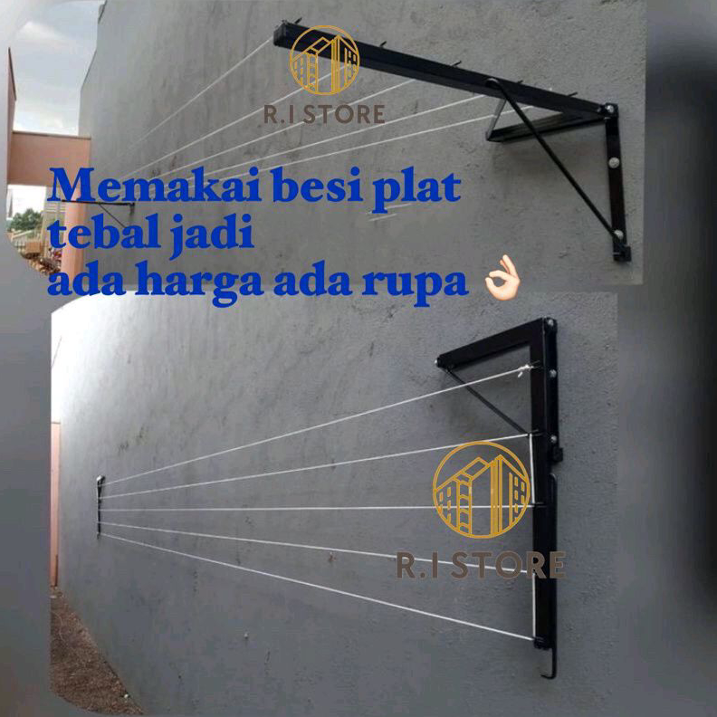 Harga TermurahJEMURAN LIPAT BESI TEBAL/ JEMURAN DINDING∞
