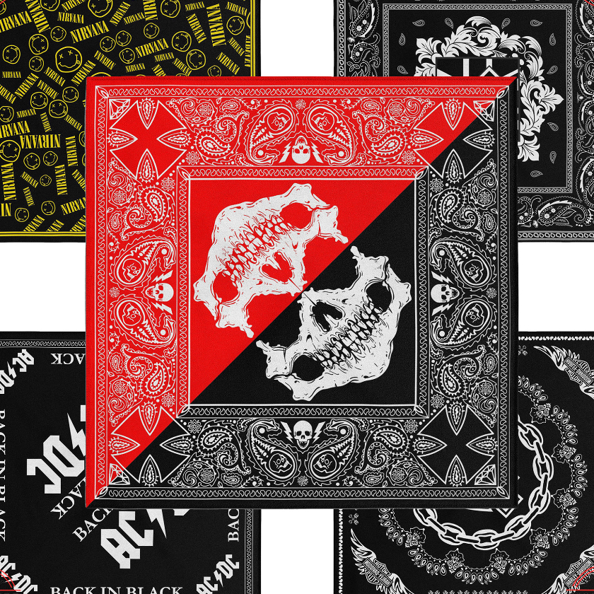 Discount | HJ6 | Bandana Slayer unisex / Paisley / Scraft Syal / Ikat kepala / Aksesoris rambut Band