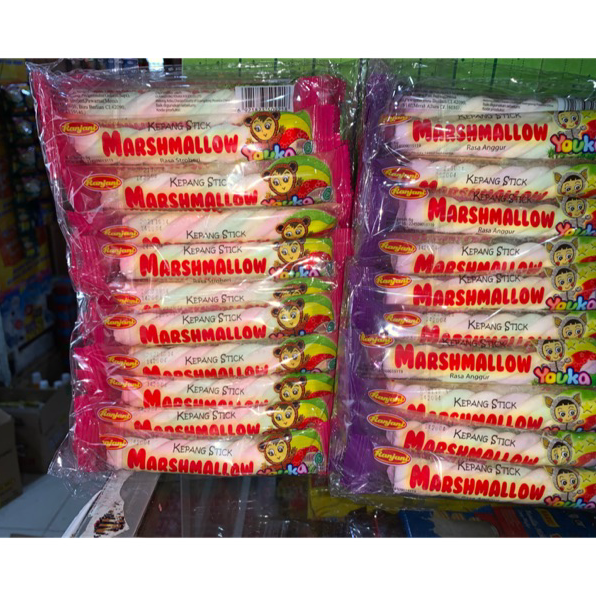 

Stok terbaru Youka marshmallow kepang stick stik isi 20 pcs