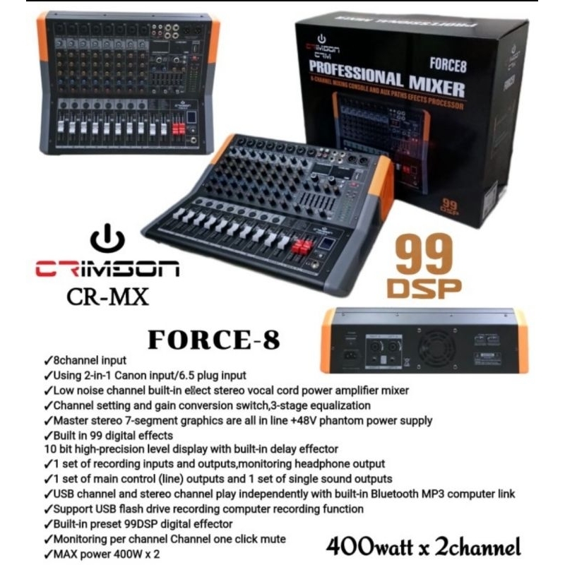 Power Mixer Crimson Force 8