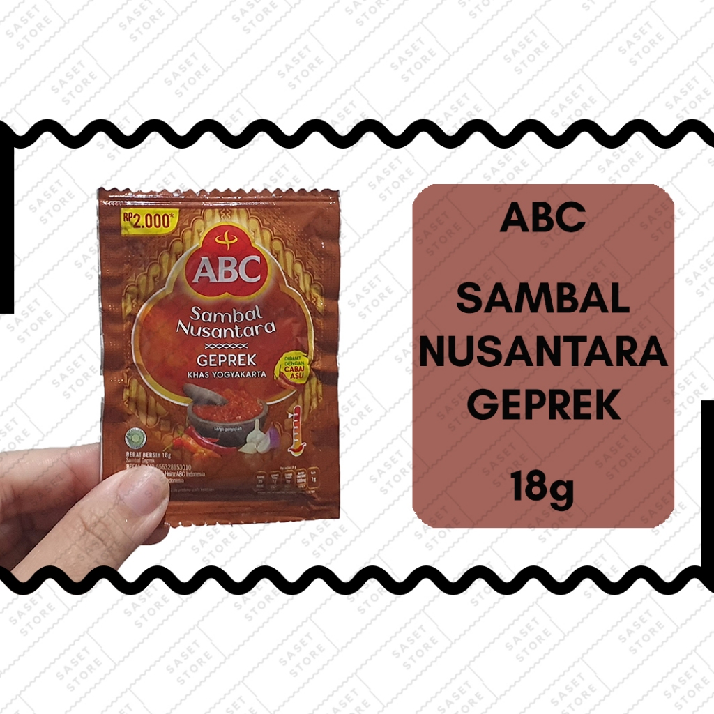 

ABC Sambal Nusantara Geprek 18g Sachet Bumbu Dapur Masak