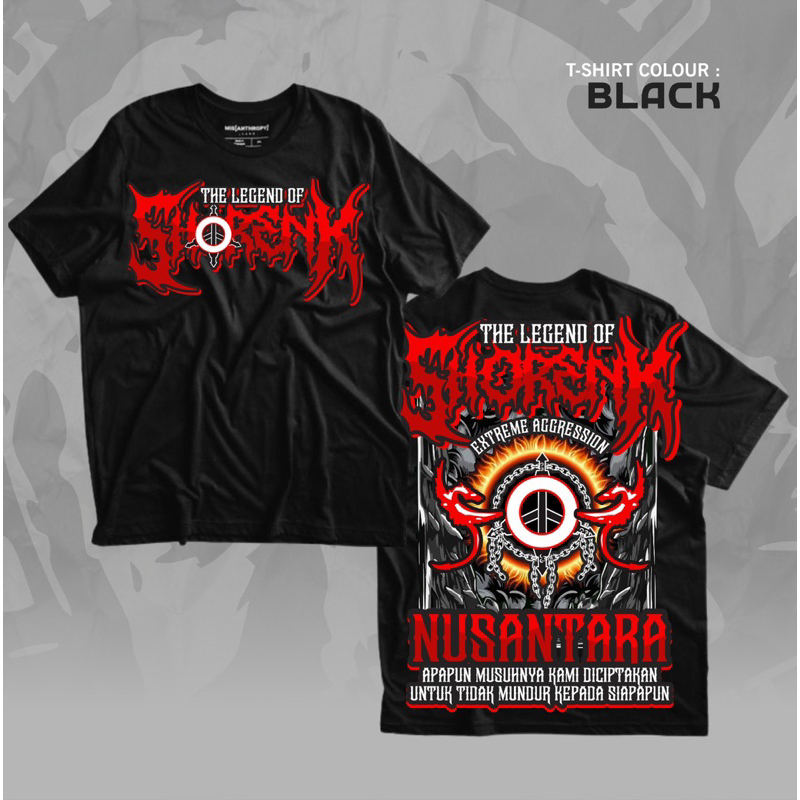 Kaos Psht The Legend Of Shorenk Nusantara Shorenk Extreme Aggression Sablon