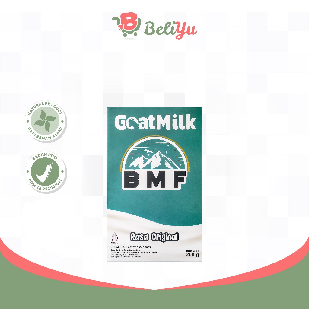 

Susu Kambing BMF Goat Milk Rasa Original - HALAL BPOM