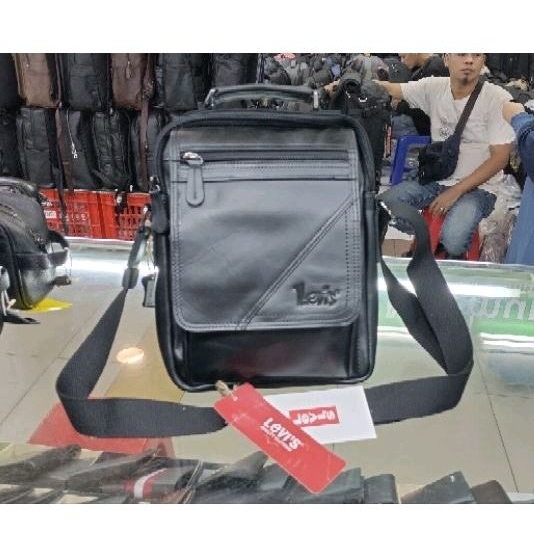 tas selempang pria dan wanita kulit asli / tas kulit asli import