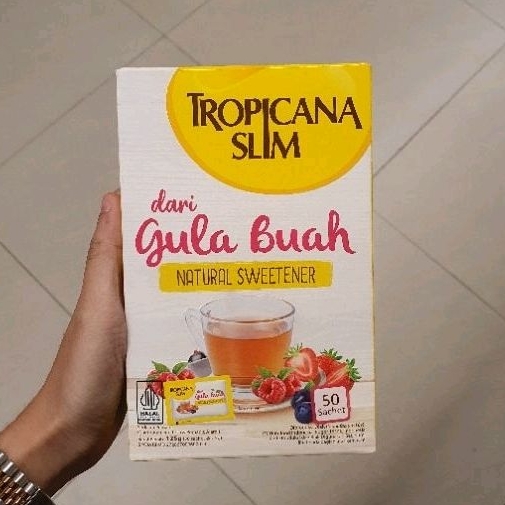 

Tropicana Slim sweetener Gula Buah ( isi 50 sachets ) 125 gr