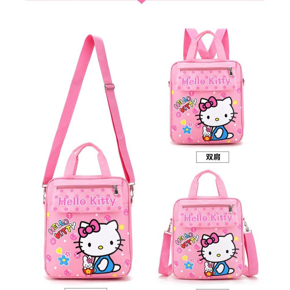 Tas Anak Perempuan SD Ransel Karakter kucing 3in1 Backpack Anak Sekolah Tas Anak Perempuan