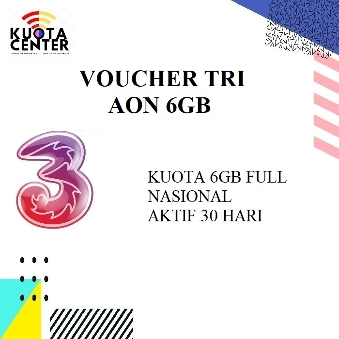 VOUCHER TRI AON 6GB