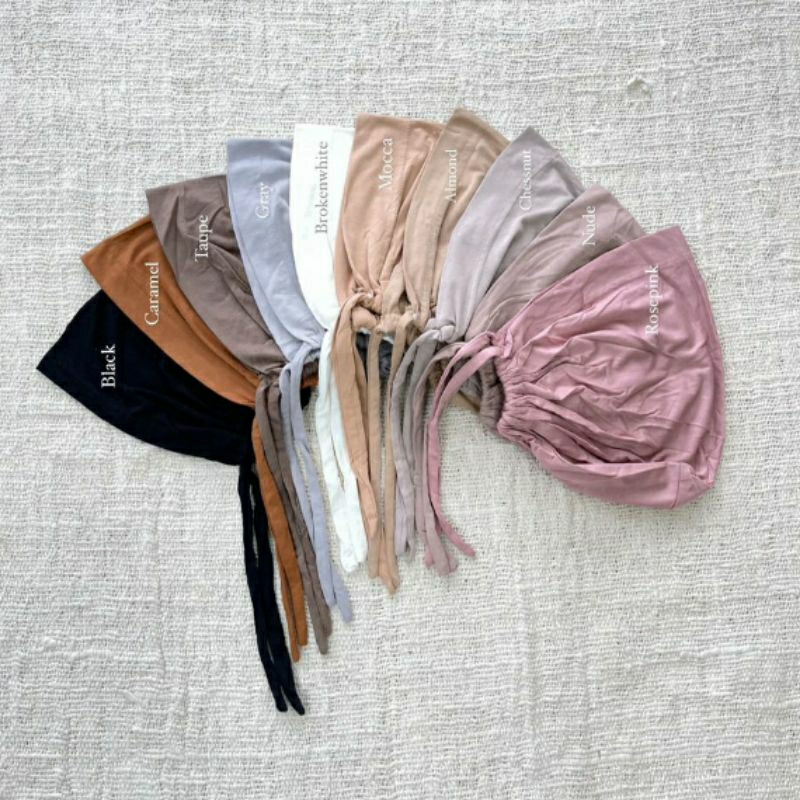 ciput basic tali turki/ciput tali turki/iner tali turki/iner hijab/dalaman hijab