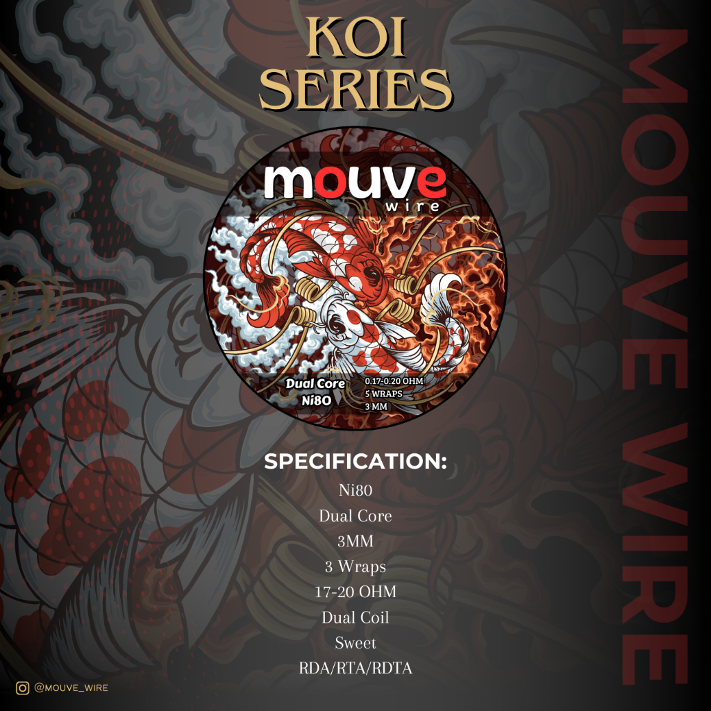 

Sticker Mouve Wire KOI Kiss cut