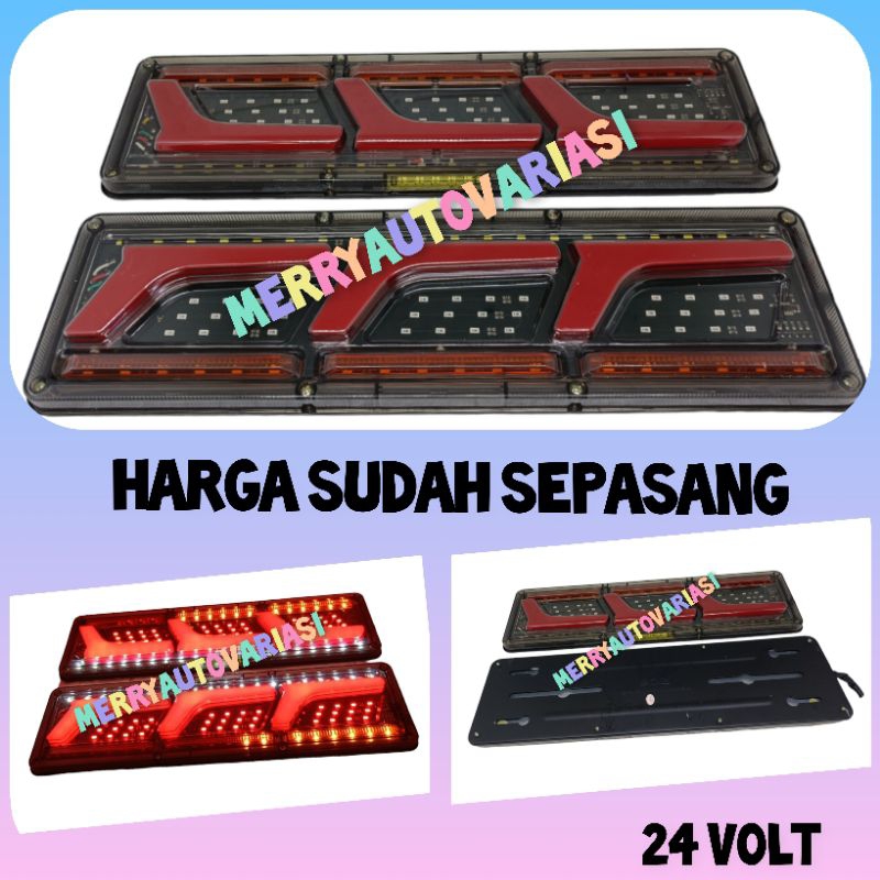 STOPLAMP TRUK 24 VOLT PISTOL LAMPU VARIASI BLKG TRUK