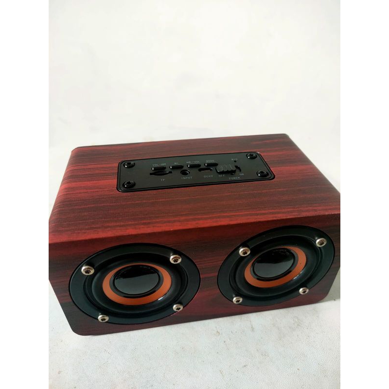 CUCI GUDANG!!! SPEAKER PORTABLE BLUETOOTH MOTIF KAYU