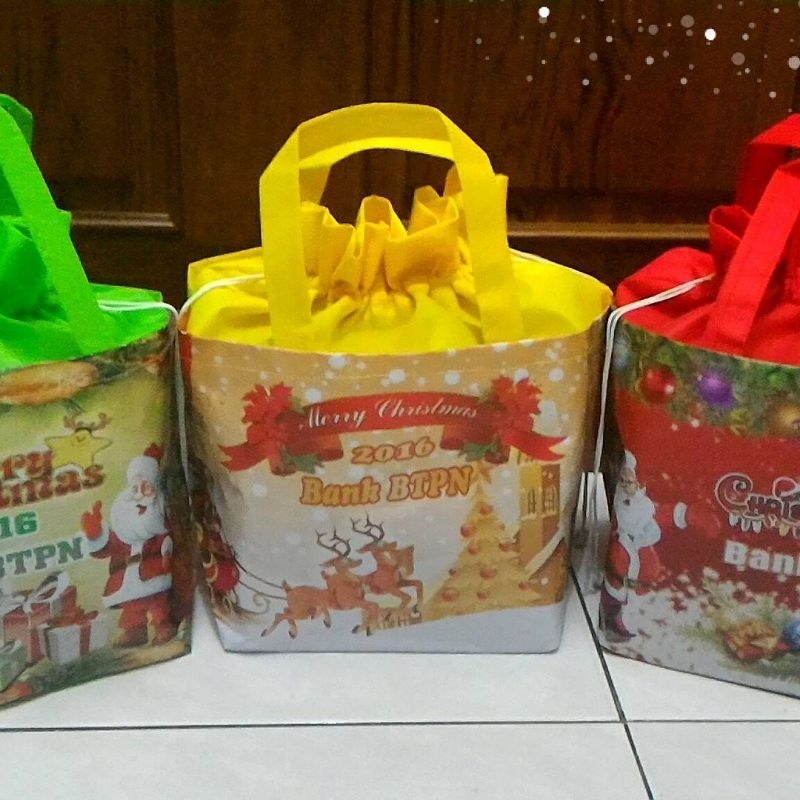

Godie Bag Merry Christmas, Tas Bingkisan Natal, Goodie Bag Natal