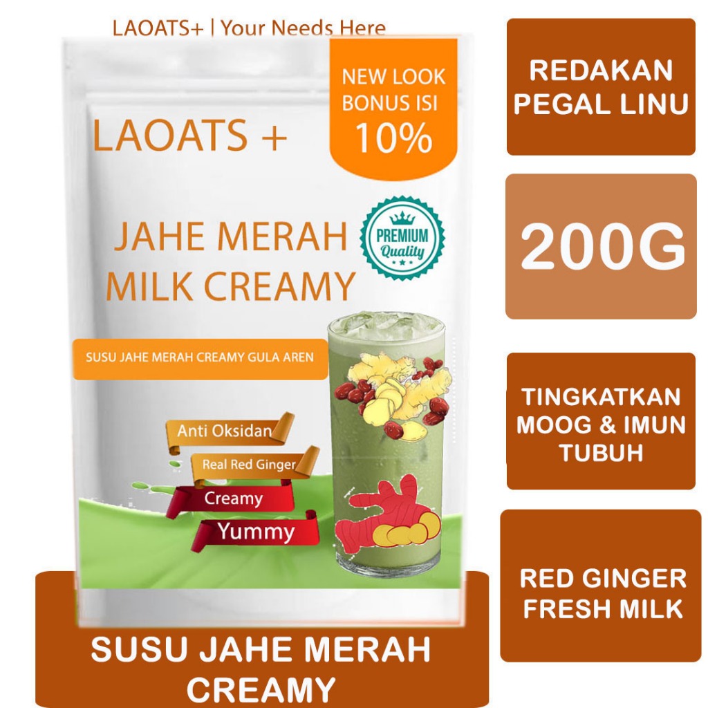 

Susu Jahe Merah Laoats (200G)