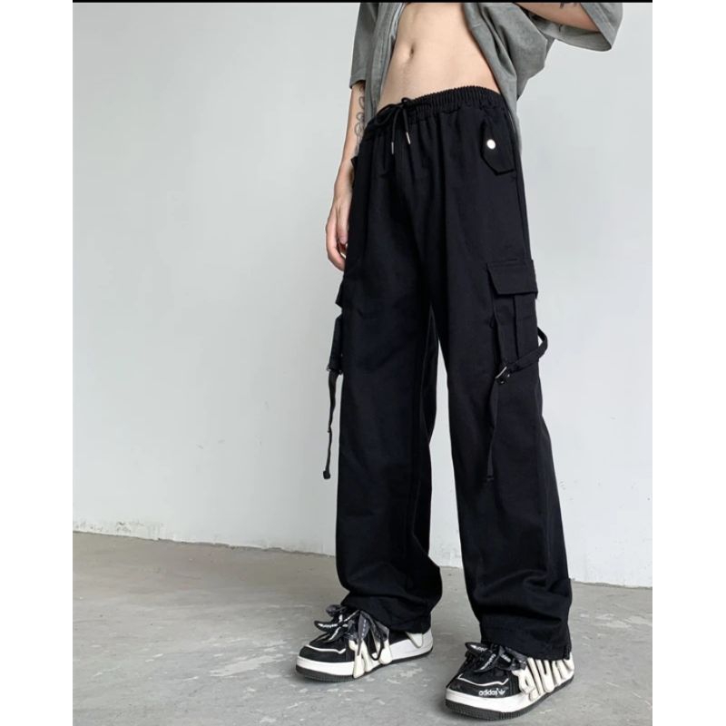 HAZUMO CARGO PANTS /CELANA PRIA/WANITAcelana panjang /celana olahraga/Kpop/dance/joger/wide leg/unis
