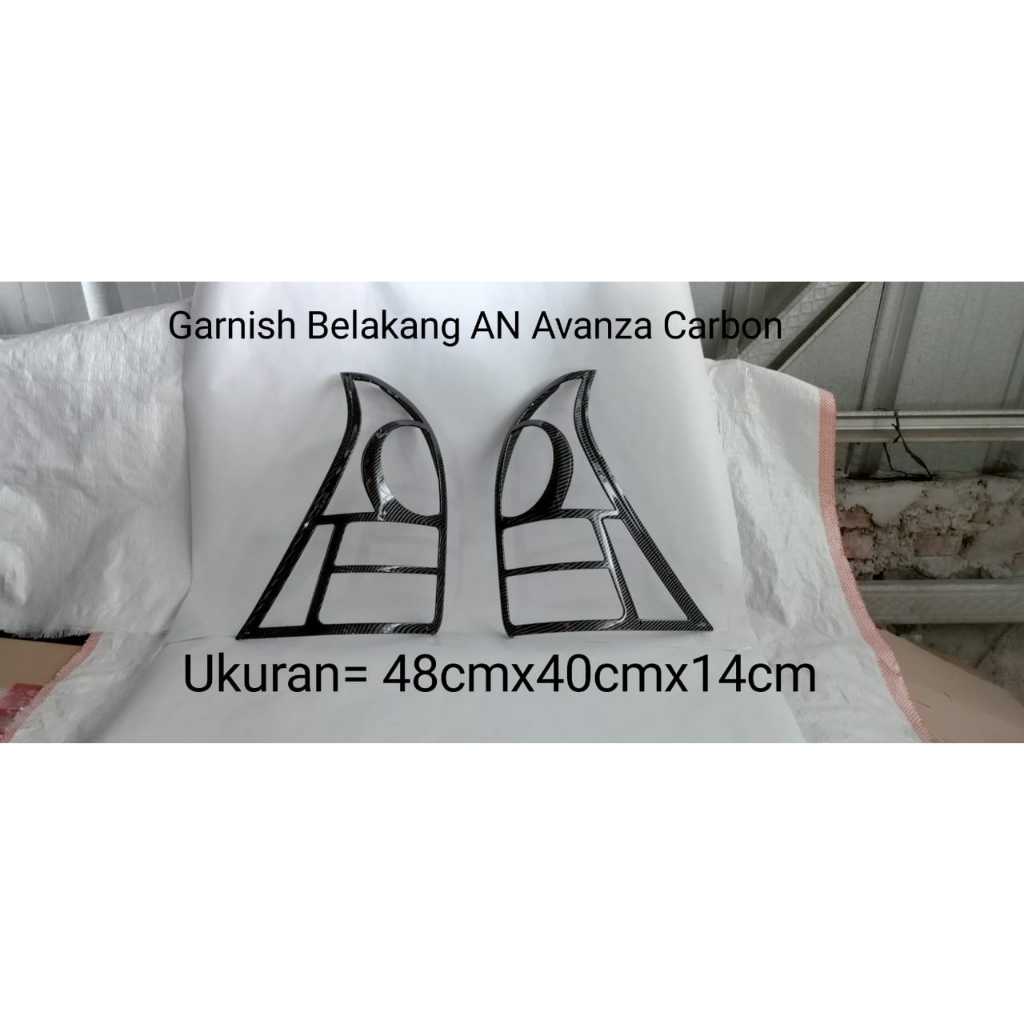 Garnish List Lampu a.n avanza cover garnish Lis lampu mobil all new avanza 2019 Depan Belakang Paket