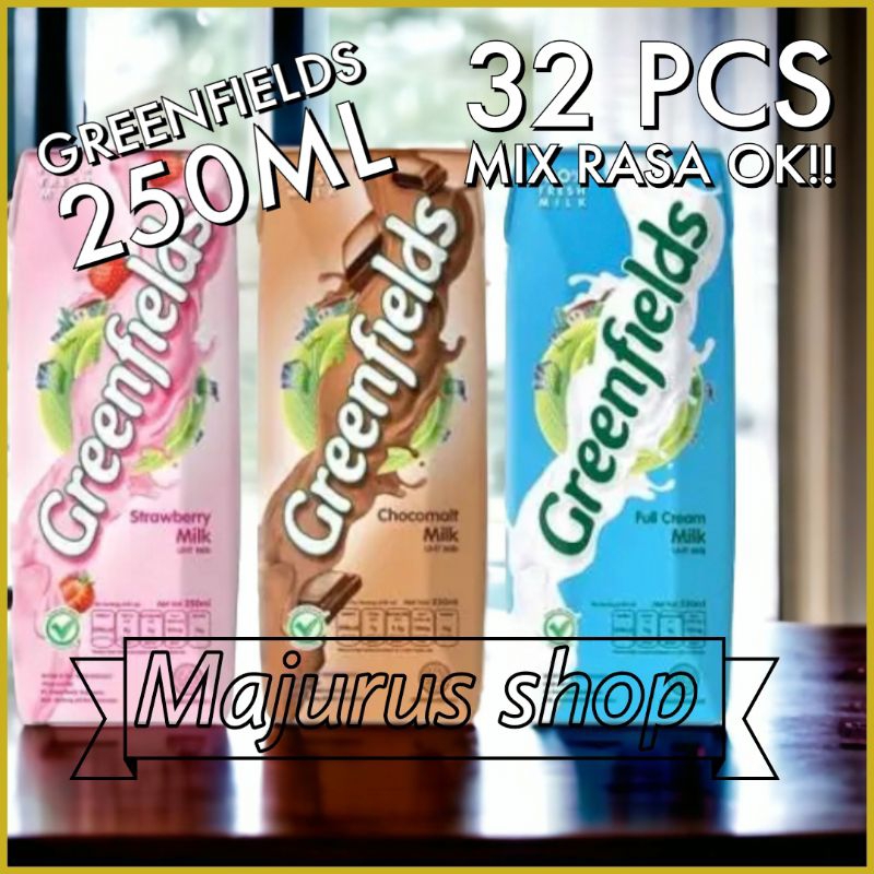 

Susu uht Greenfields 250ml - [1 Dus/32 pcs]